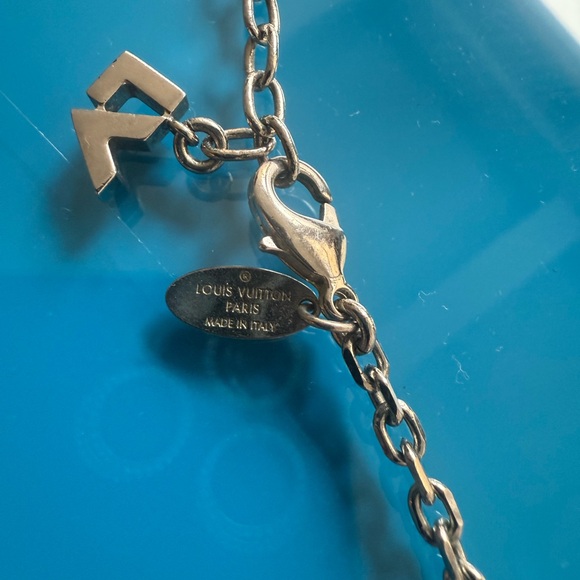 Louis Vuitton Silver and Gold Monogram Necklace - Picture 5 of 8